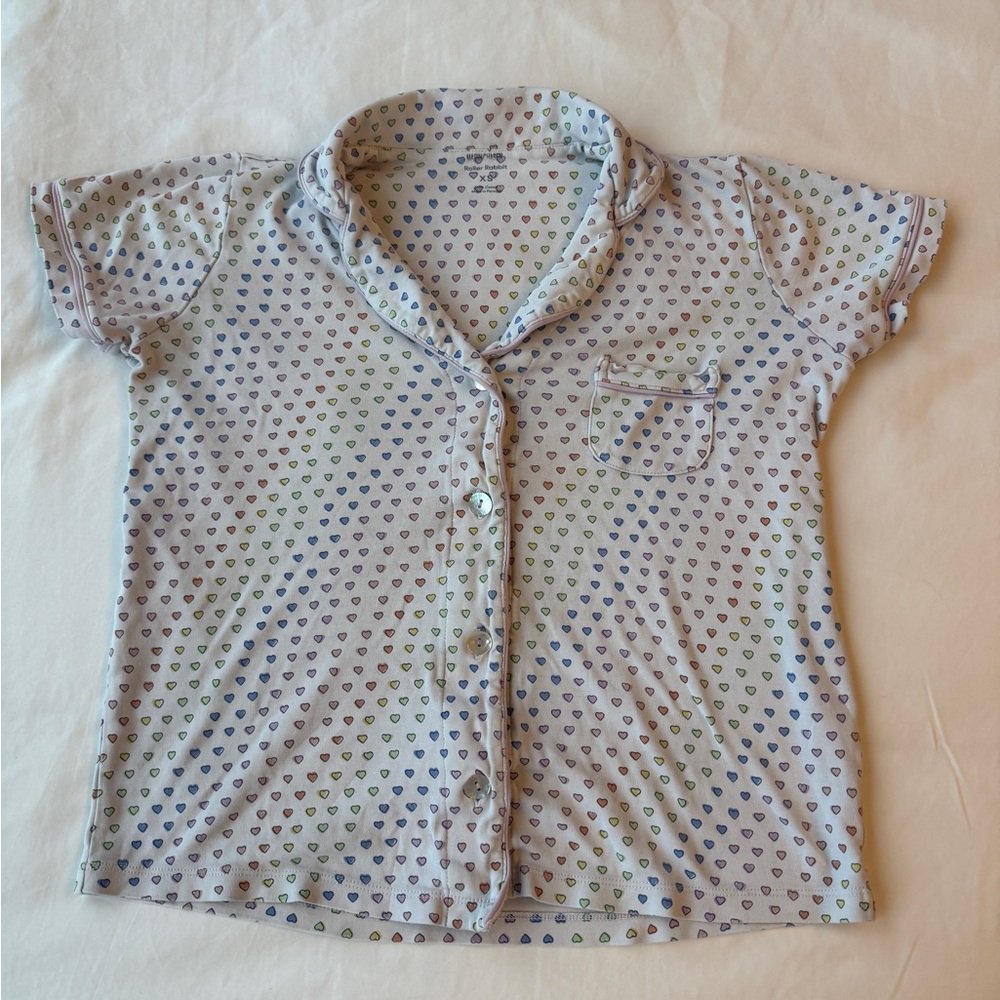 Roller Rabbit Disco Hearts Pajama Top, Size: XS